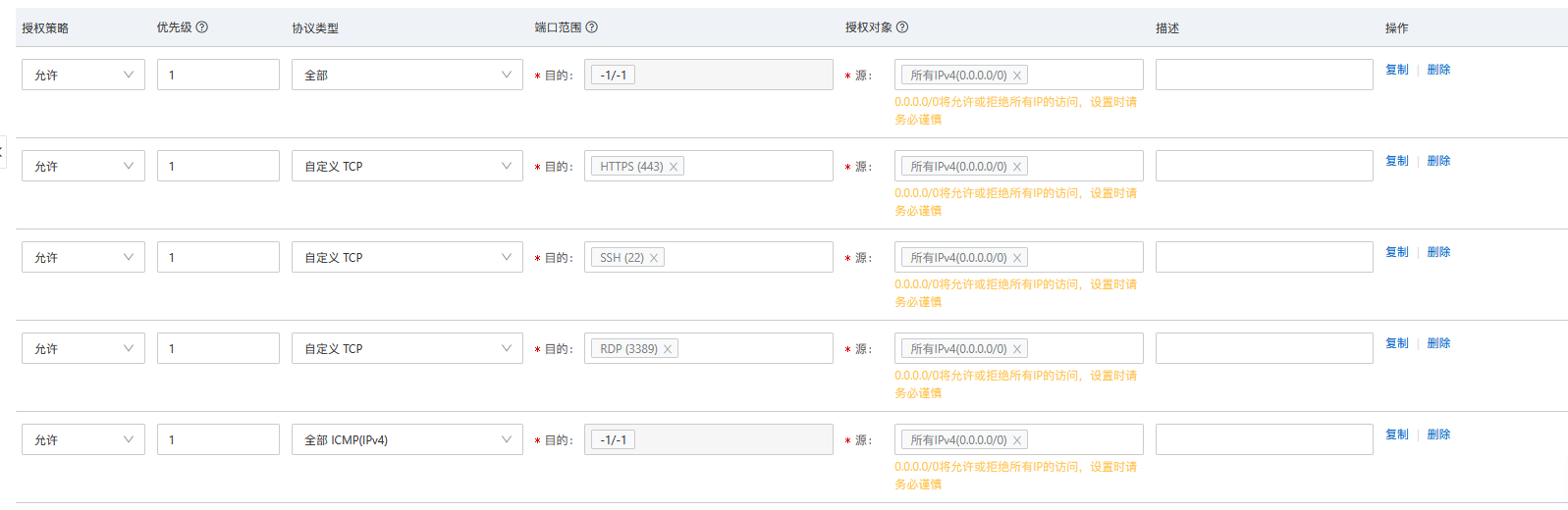 設(shè)置阿里云安全組只允許高防CDN IP進(jìn)入